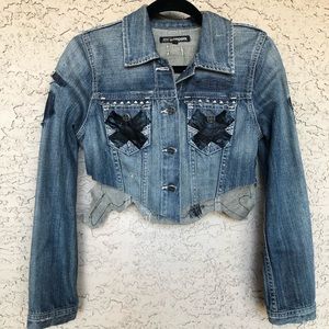 Custom Crop Denim Jacket